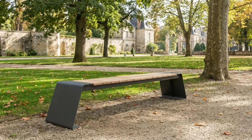 bench in public park