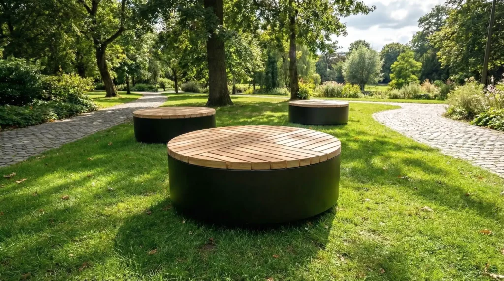 bench in public park