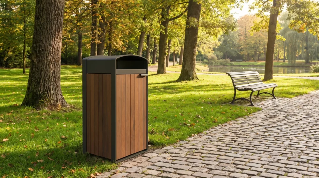 NEST MONO vuilnisbak in park