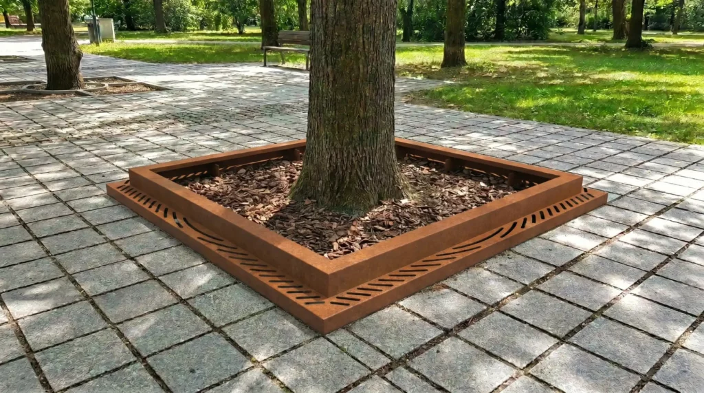 tree grating and protection