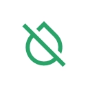 Logo vert avec une ligne oblique